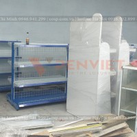 Thi công kệ siêu thị chị Phương Anh - Hưng Yên